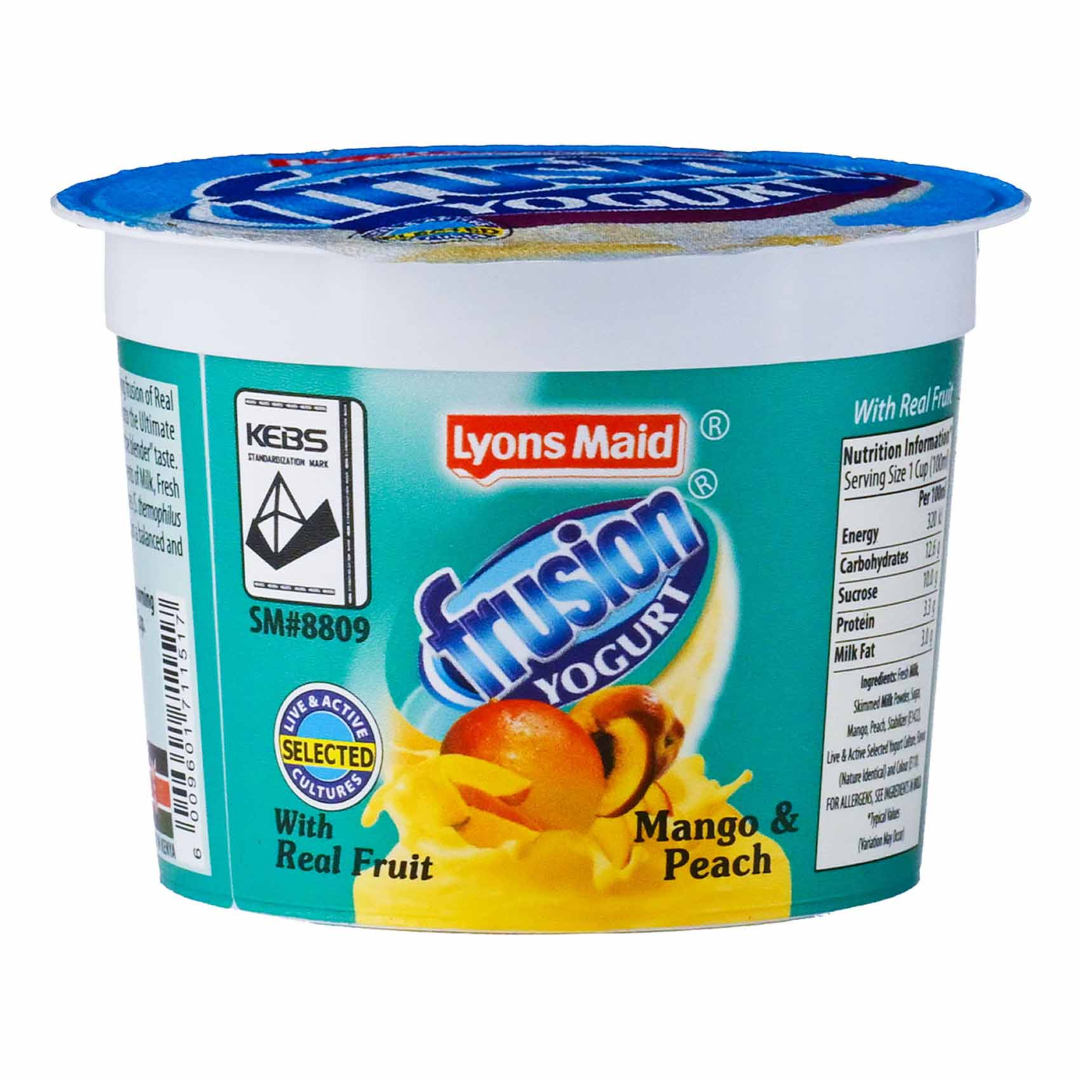 FRUSION YOGHURT MANGO & PEACH 100ML